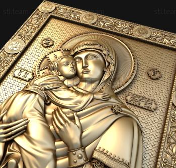 3D model Our Lady of Vladimir (STL)